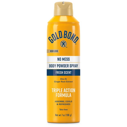 GOLD BOND NO MESS FRESH BODY POWDER SPRAY 7OZ