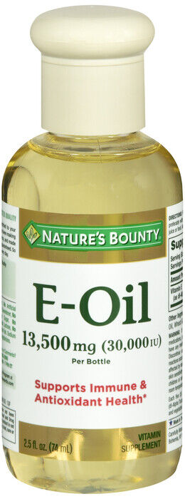 NATURE'S BOUNTY VITAMIN E OIL 30000IU 2.5 OZ