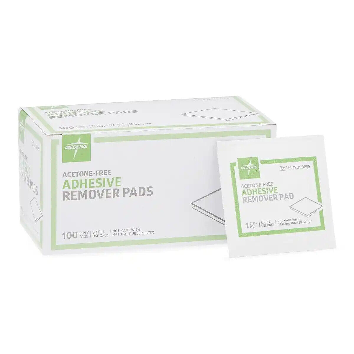 Medline Acetone-Free Adhesive Remover Pads 100CT