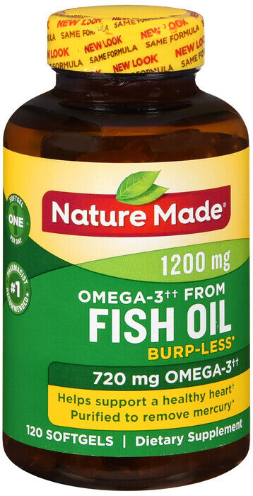 FISH OIL ONE PER DAY SGL 120CT NATURE MADE