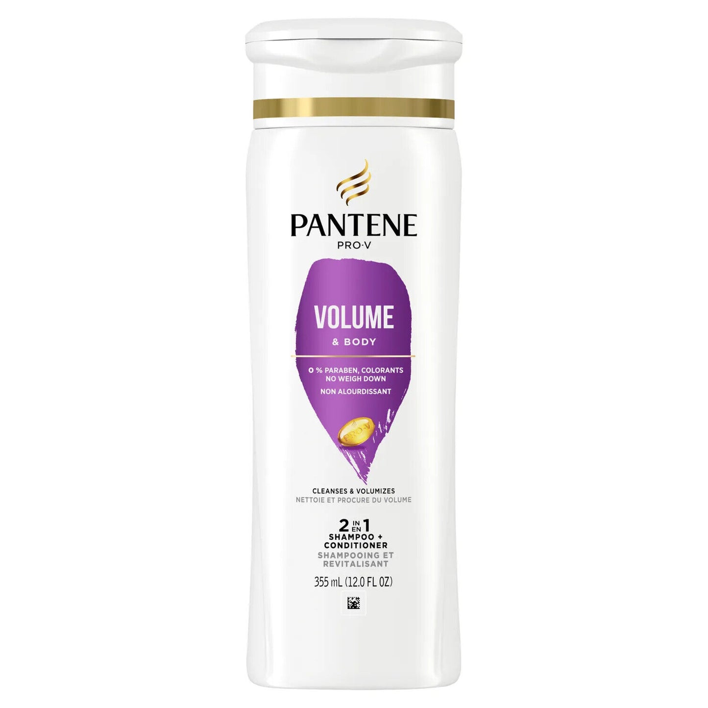 PANTENE PRO V 2IN1 VOLUME & BODY SHAMPOO 12OZ