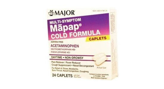 MAPAP ACETAMINOPHEN  COLD 325MG CAPSULE 24CT