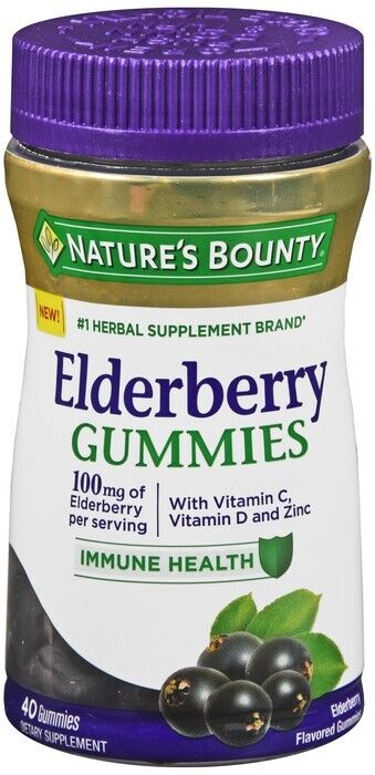 ELDERBERRY 100MG GUMMY 40CT NATURES BOUNTY