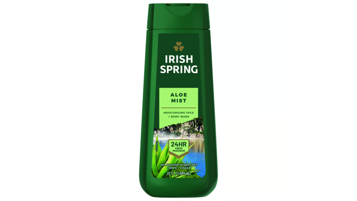 IRISH SPRING BODY WASH ALOE  MIST  18OZ  X 2 BOTTLES