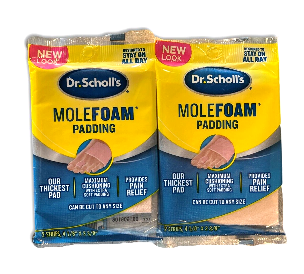 Dr. Scholls Molefoam Padding 2 strips ( 2 pack )