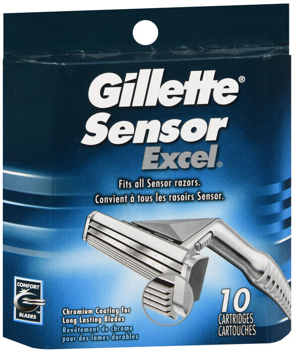 GILLETTE SENSOR EXCEL REFILL 10CT