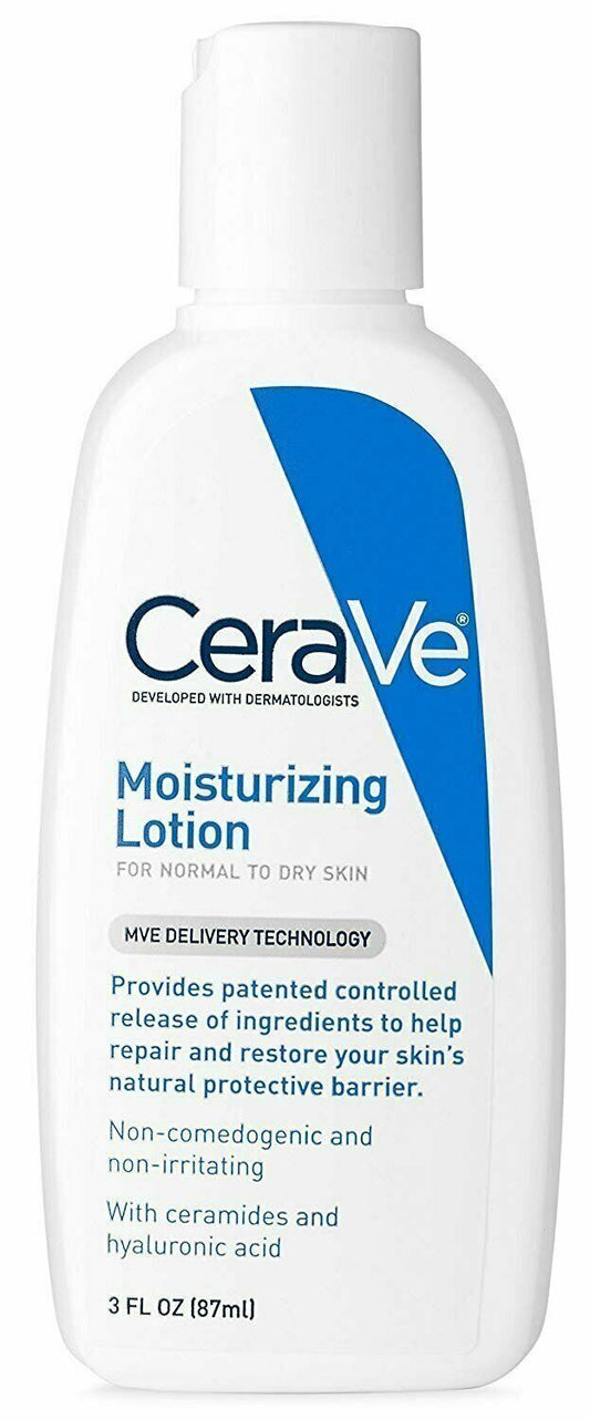 CeraVe Moisturizing Lotion 3 oz (Pack of 4)