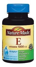 Nature Made Vitamin E 1,000 IU Softgels, 60 ct