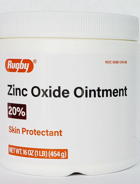 Rugby Zinc Oxide Ointment 20% 1 lb jar