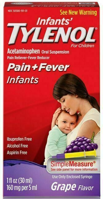 TYLENOL Infants Grape Flavor Fever Treatment - 1oz