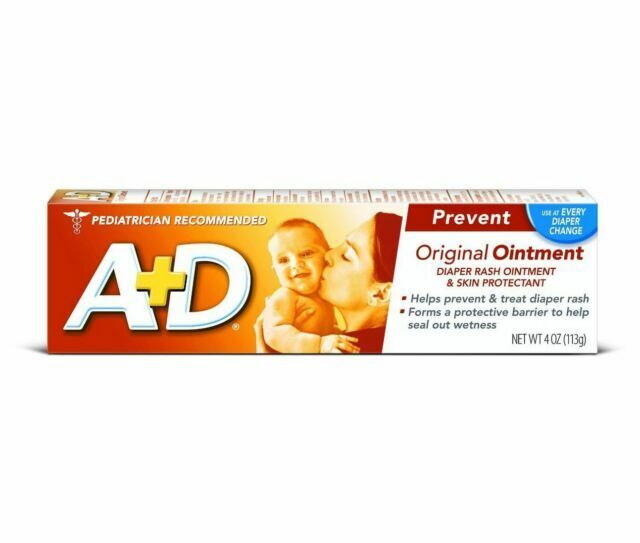 A&D Diaper Rash Ointment & Skin Protectant Original, 4 oz x 3 tubes