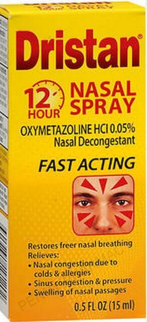 Dristan 12 Hour Fast Acting Relief Nasal Spray 0.5 oz X 3 Packs