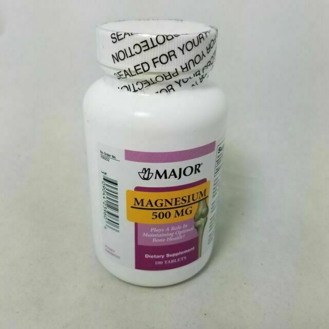 Major Magnesium 500mg 100ct Tablets