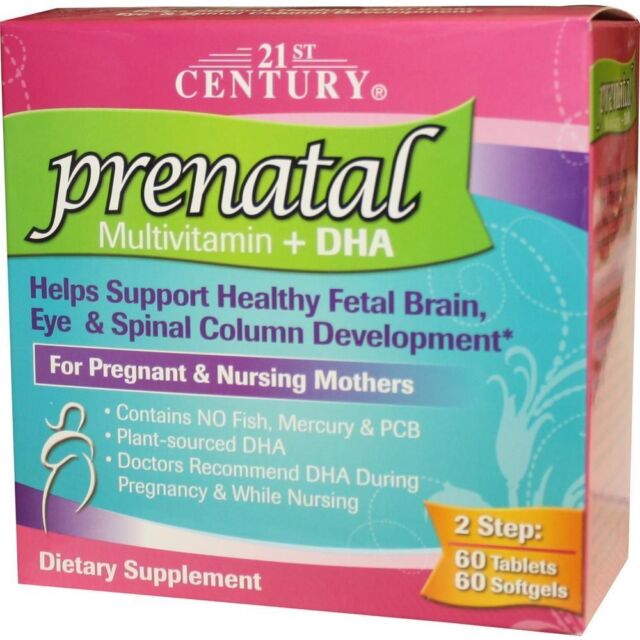 21st Century One Daily Prenatal Multivitamin Plus DHA Dietary Supplement 120ct