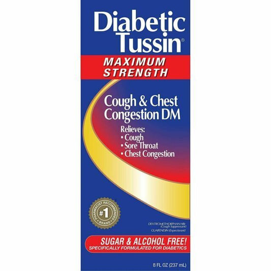 Diabetic Tussin Maximum Strength Cough & Chest Congestion DM 8oz