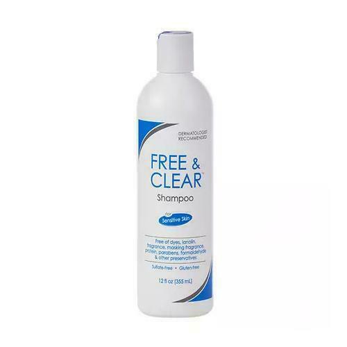 Free & Clear SHAMPOO Dye & Sulfate Free 12oz ( 3 pack )