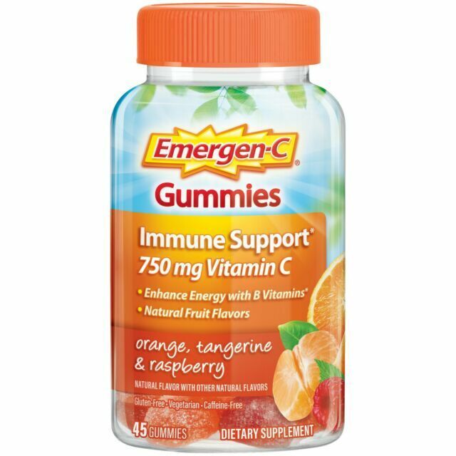 EMERGEN-C 750MG MIXED FRUIT GUMMIES 45CT