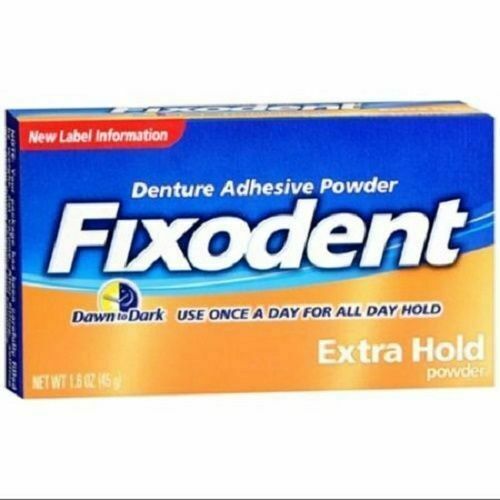 Fixodent Denture POWDER Extra Hold 2.70 oz ( 3 pack )