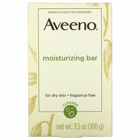 Aveeno Moisturizing Bar Soap, Fragrance Free, 3.5 oz   3 PACK