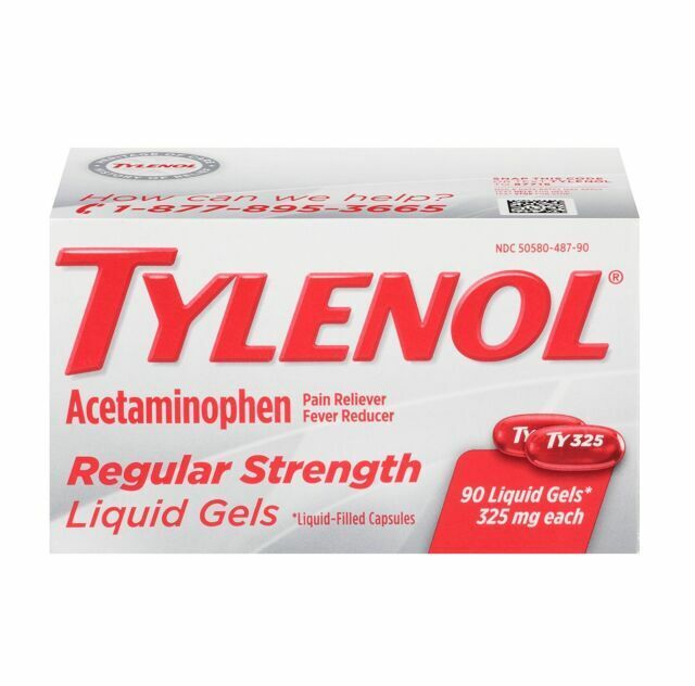 TYLENOL Acetaminophen 325mg Regular Strength Liquid Gels - 90 Count