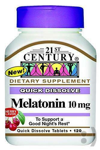 3 PACK - 21st Century Quick Dissolve Melatonin 10mg 120ct