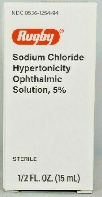 SODIUM CHLORIDE  HYPERTONICITY 5% OPHTHALMIC DROPS  15 ML