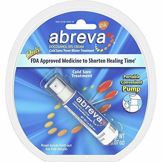 ABREVA COLD SORE TREATMENT CREAM PUMP 2GM