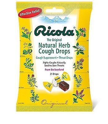 Ricola Original Natural Herb Cough Suppressant Throat Drops 21 Ct