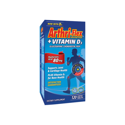 21st Arthri flex + Vitamin D3 with Hyaluronic Acid 120ct Tabs