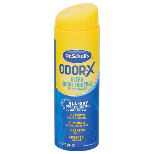 Dr. Scholl’s Odor-X Ultra Odor Fighting Foot Spray Powder 4.7 oz : 3 packs