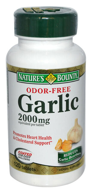 Nature's Bounty Garlic 2000mg, Tablets 120 ea  x 2 bottles