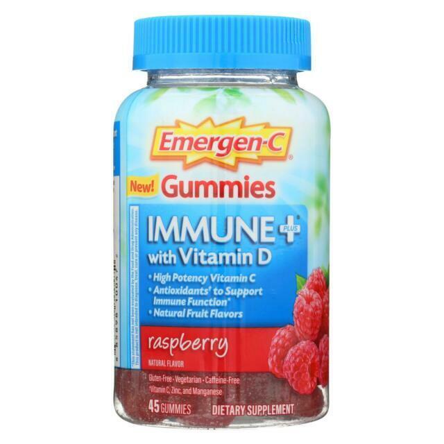 EMERGEN-C IMMUNE+ GUMMIES RASPBERRY 45CT