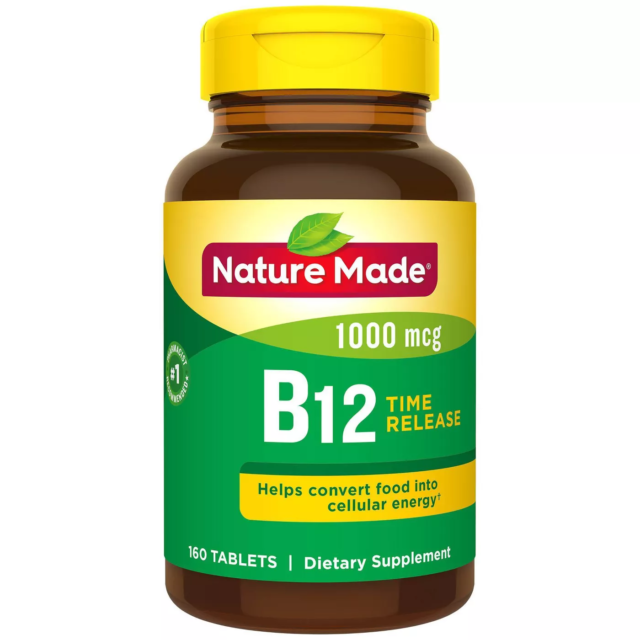 Nature Made Vitamin B12 1000mcg Dietary Supplement Nervous Support Tablet 160ct