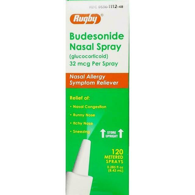 Rugby Budesonide Nasal Spray 32mcg, 8.43mL, 120 Sprays  X   2