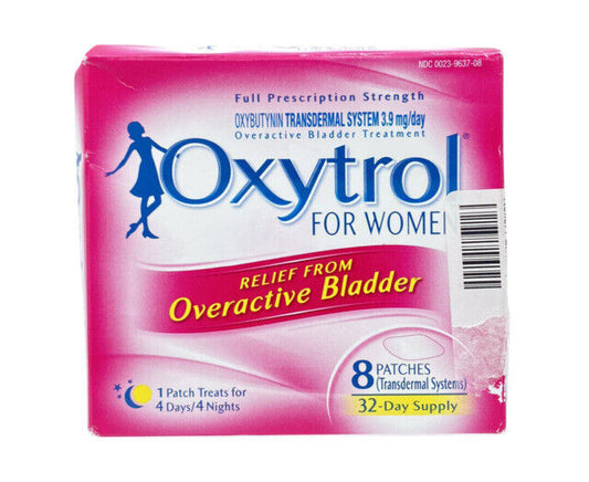 OXYTROL OVERACTIVE BLADDER PATCHES 8CT