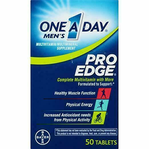 One A Day Mens Pro Edge Complete Multivitamin Tablets 50 Count